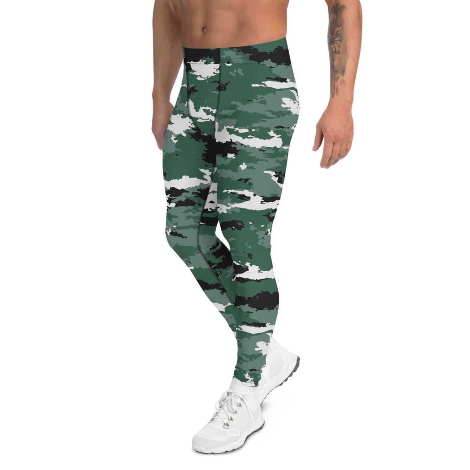 Earth Green Camo Leggings for Men - VirtuousWares:Global