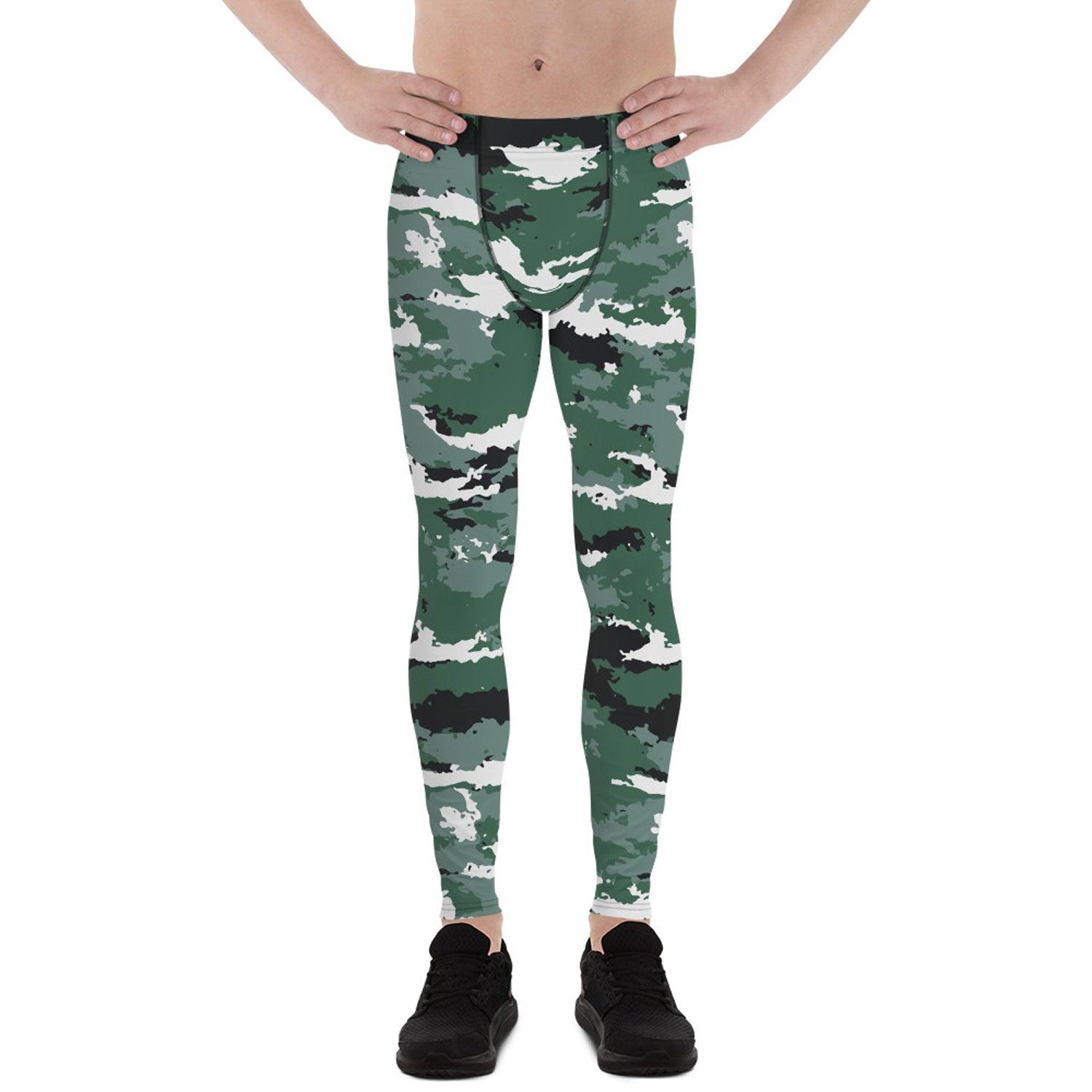 Earth Green Camo Leggings for Men - VirtuousWares:Global