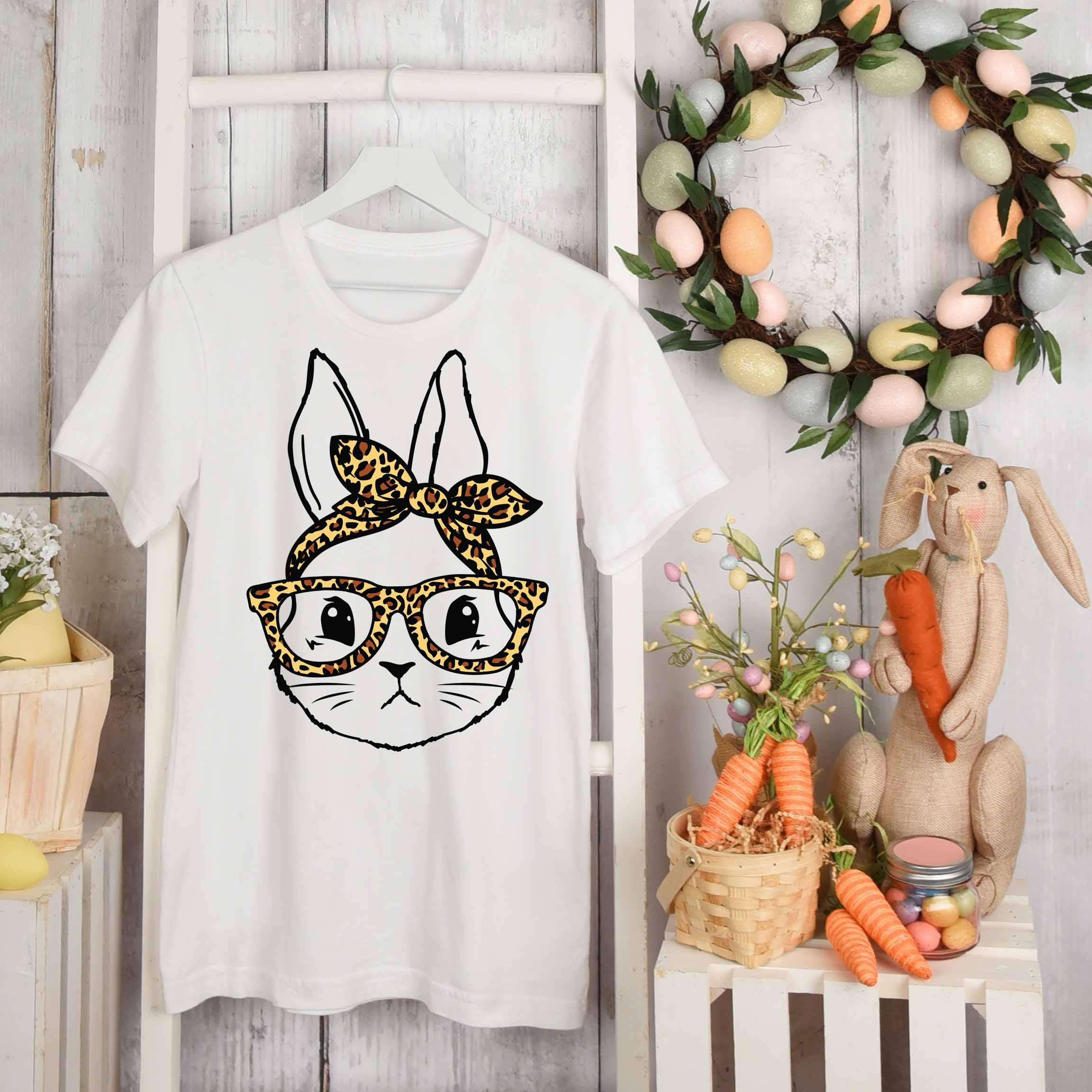 Easter Bunny Pattern T-shirt - Add a touch of childhood innocence to - VirtuousWares:Global