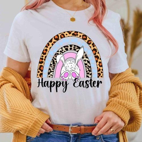 Easter Bunny Pattern T-shirt - Add a touch of childhood innocence to - VirtuousWares:Global