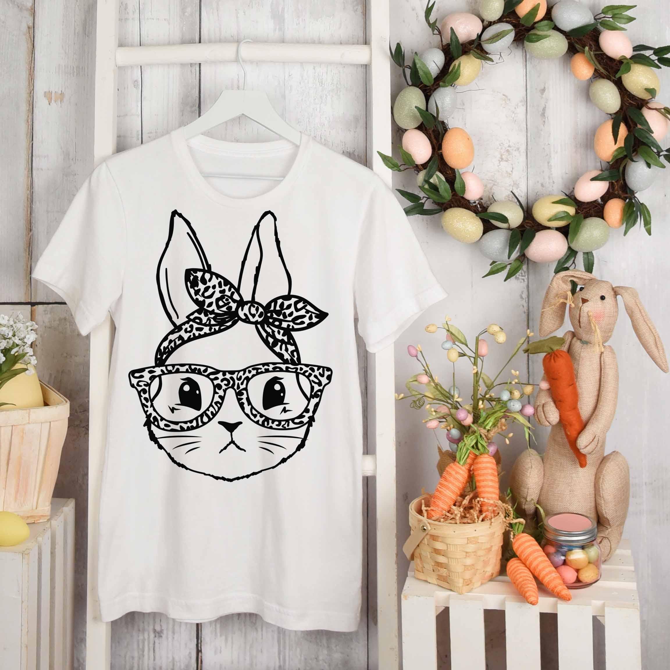 Easter Bunny Pattern T-shirt - Add a touch of childhood innocence to - VirtuousWares:Global