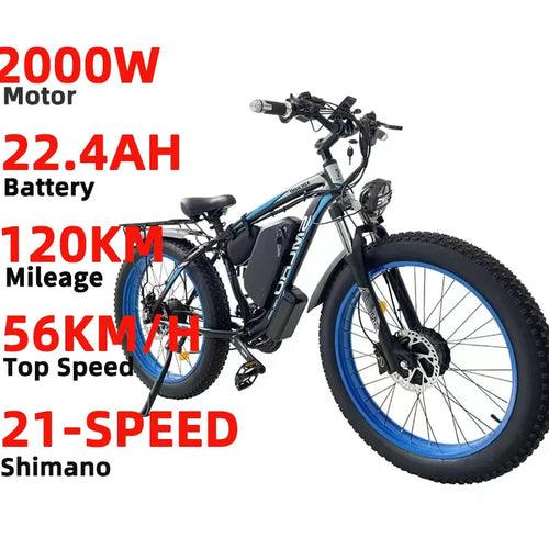 Ebike SMLRO XDC600 Pro 21 Speed Electric Bicycle 48V22.4AH 2000W Dual - VirtuousWares:Global