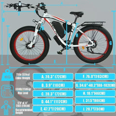 Ebike SMLRO XDC600 Pro 21 Speed Electric Bicycle 48V22.4AH 2000W Dual - VirtuousWares:Global