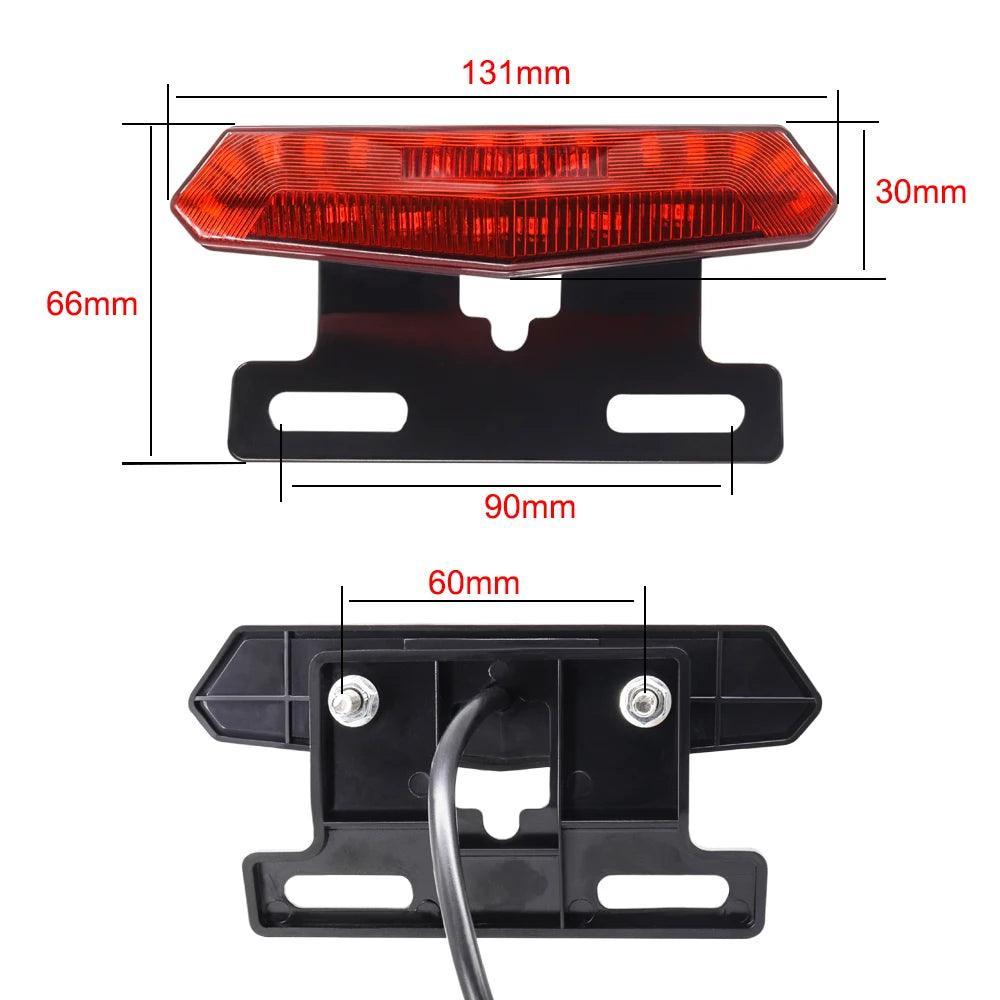Ebike Turn Signal Rear Light Brake Include 48V 36V E-Bike Headlight with Switch DK336 For Electric Bike and Scooter Lamp - VirtuousWares:Global