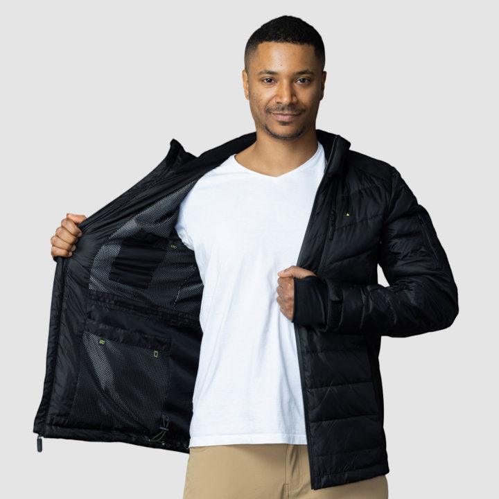 EcoDown Jacket - Men Black - VirtuousWares:Global