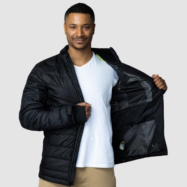 EcoDown Jacket - Men Black - VirtuousWares:Global