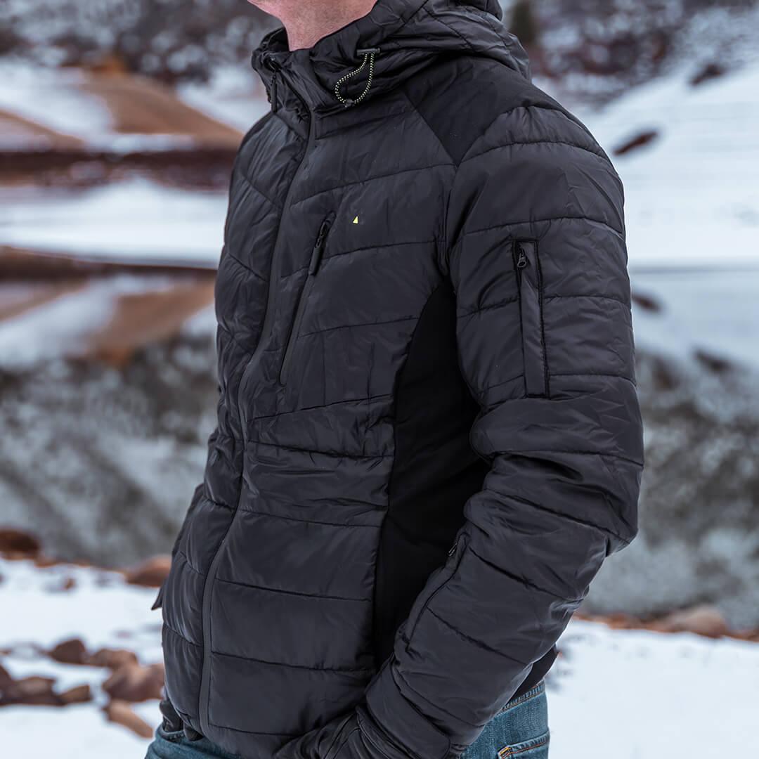 EcoDown Jacket - Men Black - VirtuousWares:Global