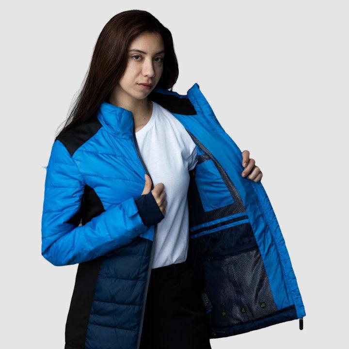 EcoDown Jacket - Women Blue - VirtuousWares:Global