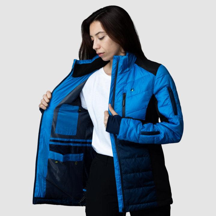 EcoDown Jacket - Women Blue - VirtuousWares:Global