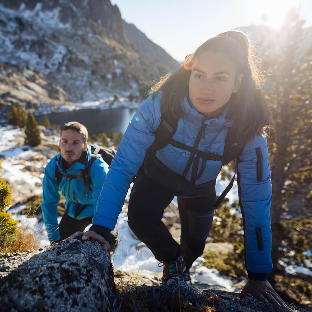 EcoDown Jacket - Women Blue - VirtuousWares:Global