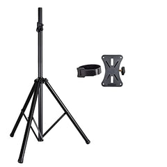 PA Speaker Stands with Mounting Bracket and Tie SS HD 1PK BLK WOB