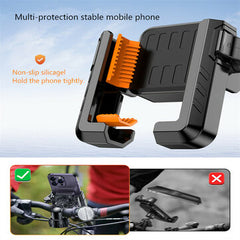 XANES Bike Phone Holder Four Corners Shockproof Free Rotation Electric Scooter Motorcycle Bicycle Mount for 4.7