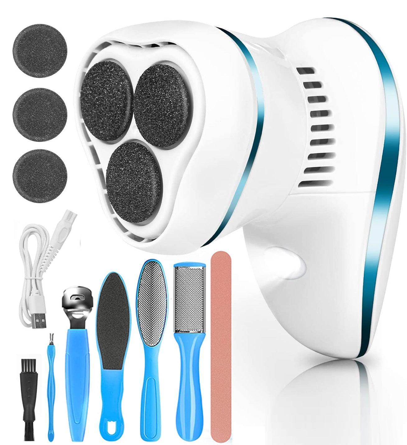 Electric Anti-Callus Foot Rasp with 6 Rollers - VirtuousWares:Global