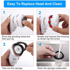 Electric Anti-Callus Foot Rasp with 6 Rollers - VirtuousWares:Global