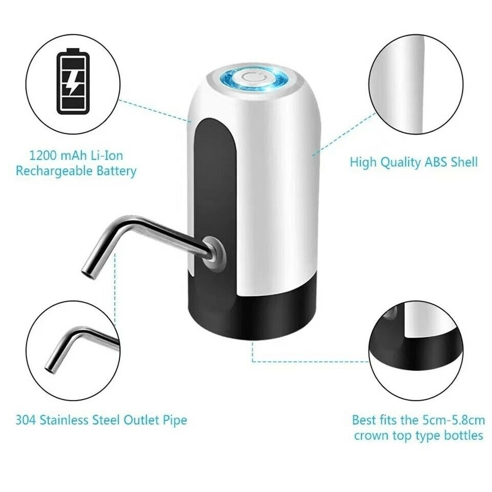 Electric Automatic Water Pump Drinking Water Bottle Pump - VirtuousWares:Global