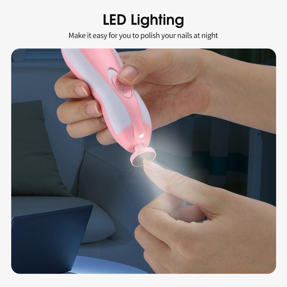 Electric Baby Nail Trimmer Kids Scissors Infant Nail Care Safe Nail - VirtuousWares:Global