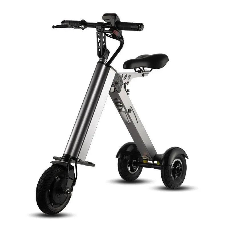 Electric Bicycle Simple Shape Mini E-Bike Three-Wheel Folding For Adult SINGLE Intelligent Bike 24V 300w Aluminum Alloy - VirtuousWares:Global