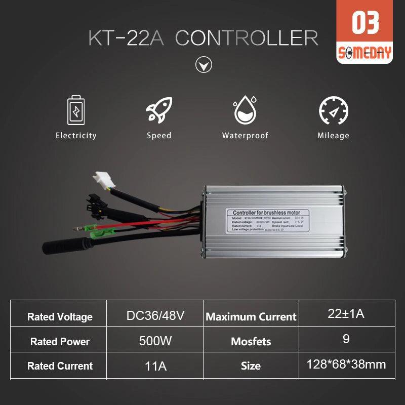 Electric Bike Conversion Kit 36V48V 500W Front Hub motor Wheel with KT LCD LED display For Ebike Conversion Kit Bicycle 16-29in - VirtuousWares:Global