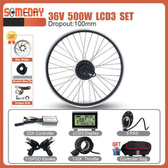 Electric Bike Conversion Kit 36V48V 500W Front Hub motor Wheel with KT LCD LED display For Ebike Conversion Kit Bicycle 16-29in - VirtuousWares:Global