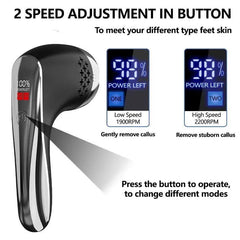 Electric Callus Remover for Feet Rechargeable Waterproof Foot Scrubber - VirtuousWares:Global