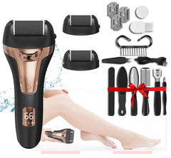 Electric Callus Remover for Feet Roller Heads Rechargeable Foot File - VirtuousWares:Global