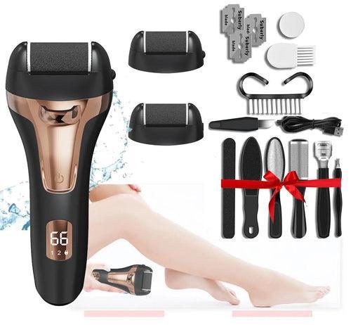 Electric Callus Remover for Feet Roller Heads Rechargeable Foot File - VirtuousWares:Global