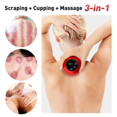 Electric Cupping Massager Vacuum Suction Cups Red Light Anti Cellulite - VirtuousWares:Global
