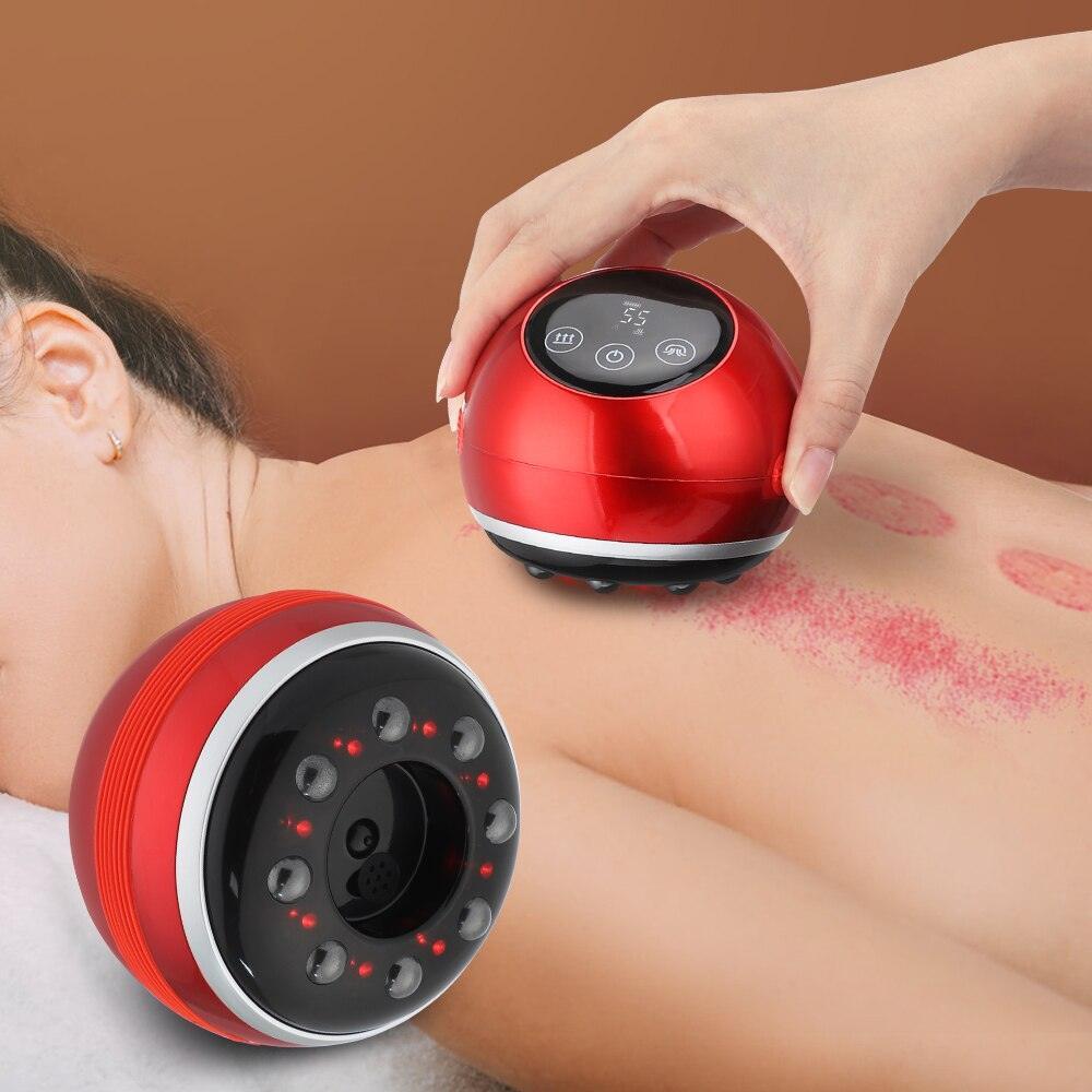 Electric Cupping Massager Vacuum Suction Cups Red Light Anti Cellulite - VirtuousWares:Global