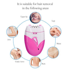 Electric Epilator USB Rechargeable Women Shaver Whole Body Available - VirtuousWares:Global