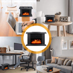 Electric Fireplace Heater LED Flame Effect Stove - VirtuousWares:Global