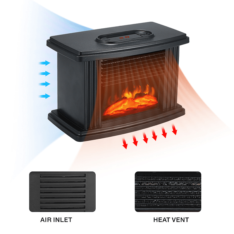 Electric Fireplace Heater LED Flame Effect Stove - VirtuousWares:Global