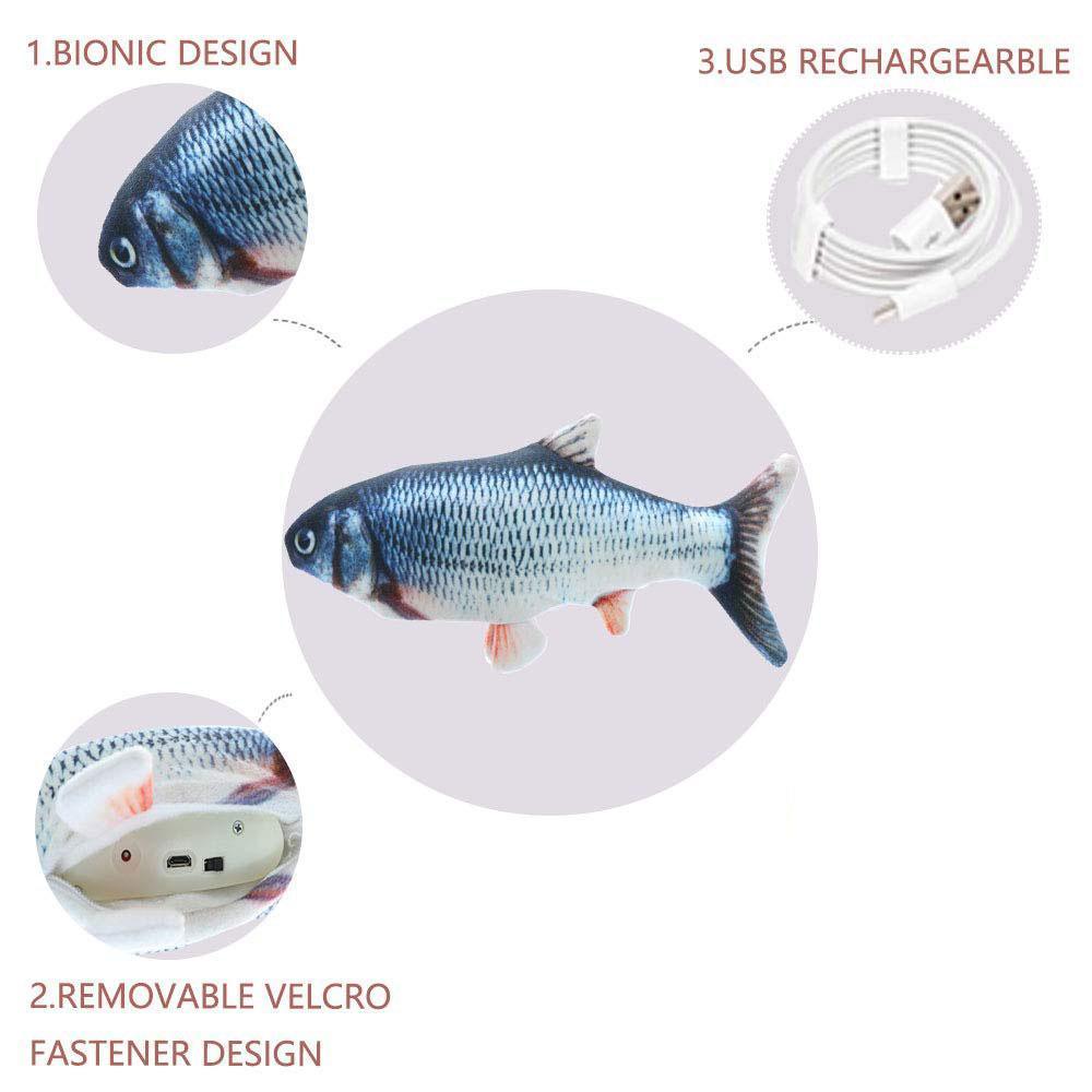 Electric Flipping Fish Toy for Cats - VirtuousWares:Global