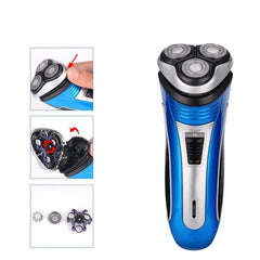 Electric Hair Beard Trimmer USB Rechargeable Shaver 3D Floating Heads - VirtuousWares:Global