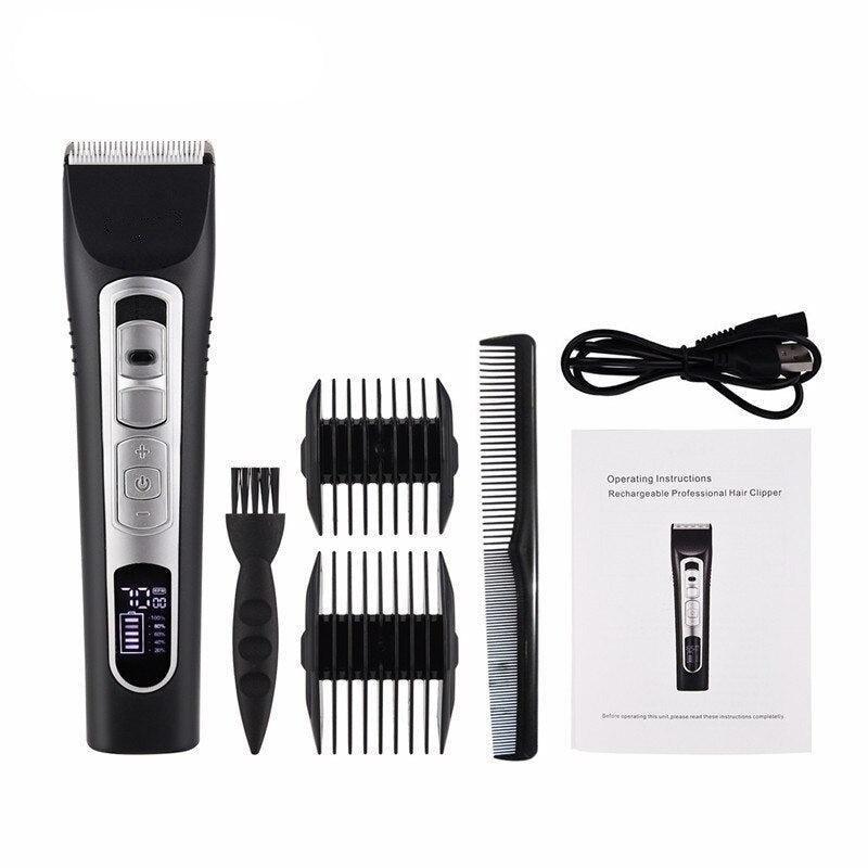 Electric Hair Clipper For Men Rechargeable Shaver Cordless Hair Cutter - VirtuousWares:Global