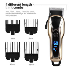 Electric Hair Clipper USB Rechargeable Professional Hair Barber for - VirtuousWares:Global