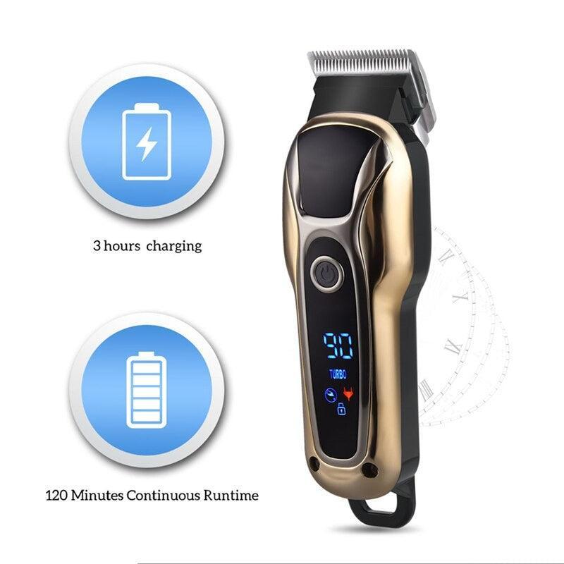 Electric Hair Clipper USB Rechargeable Professional Hair Barber for - VirtuousWares:Global