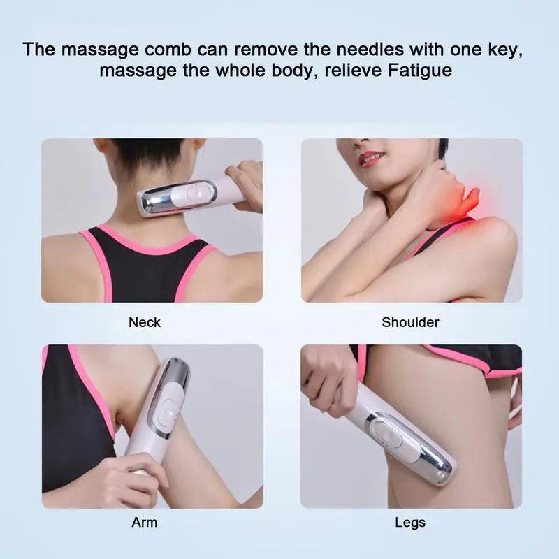 Electric Hair Straightener Comb Cordless Magnetic Head Massage Brush - VirtuousWares:Global