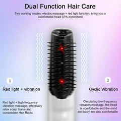 Electric Hair Straightener Comb Cordless Magnetic Head Massage Brush - VirtuousWares:Global
