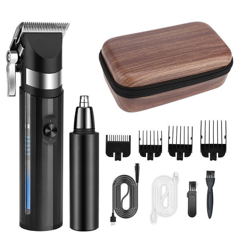 Electric Hair Trimming Kit Hair Clipper+Nose Hair Clipper Professional - VirtuousWares:Global