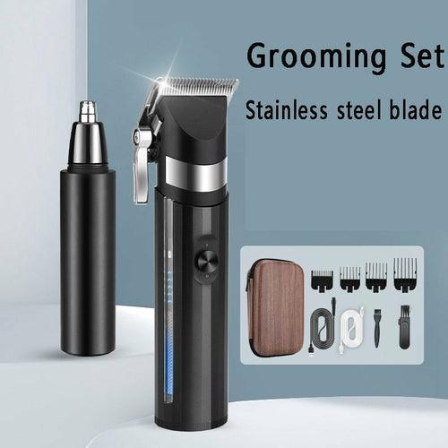 Electric Hair Trimming Kit Hair Clipper+Nose Hair Clipper Professional - VirtuousWares:Global