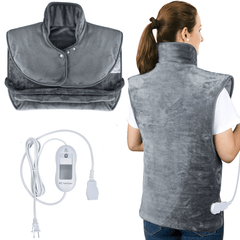 Electric Heating Pad Massage Shawl for Shoulder and Neck Relieve Pain - VirtuousWares:Global