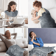 Electric Heating Pad Massage Shawl for Shoulder and Neck Relieve Pain - VirtuousWares:Global