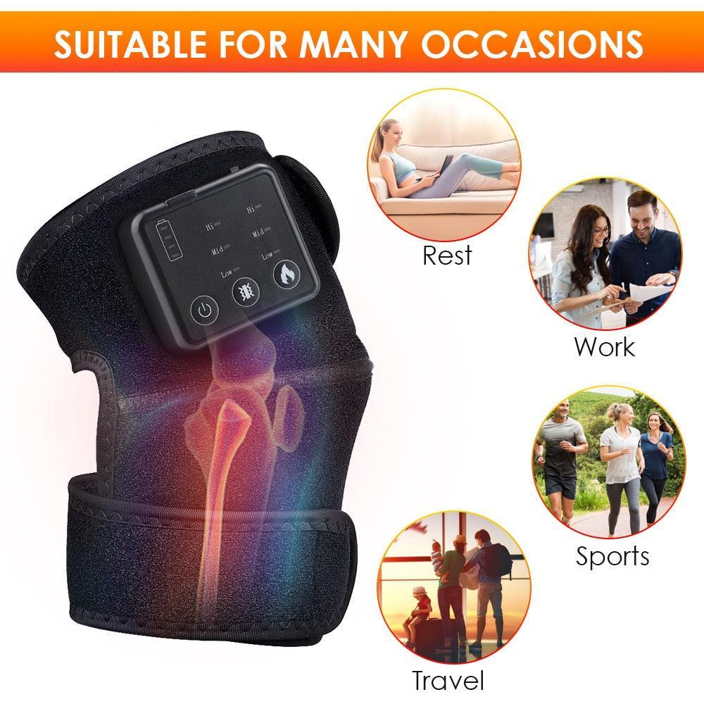 Electric Infrared Heating Knee Massager Knee Brace For Arthritis Hot - VirtuousWares:Global