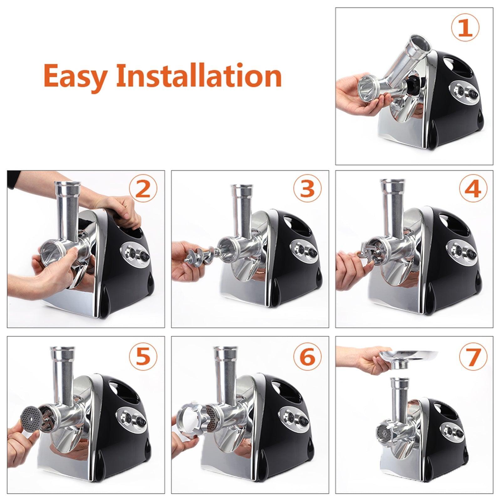 Electric Meat Grinder Sausage Stuffer Maker with Handle - VirtuousWares:Global