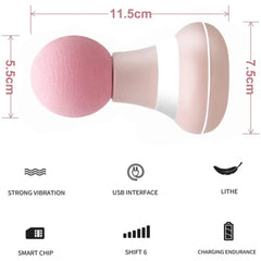 Electric Mini Handheld Massage Gun 6 Speed Vibration Fitness Massager - VirtuousWares:Global