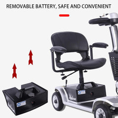 Electric Mobility Scooter 250W Motor Max Load 200KG Adult electric - VirtuousWares:Global