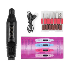Electric Nail Drill Machine 20000RPM Professional Nail File Kit - VirtuousWares:Global