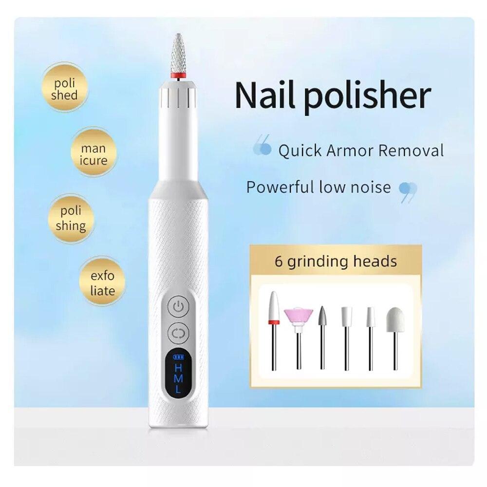 Electric Nail Drill Machine with Charging Base Electric Nail Sander - VirtuousWares:Global