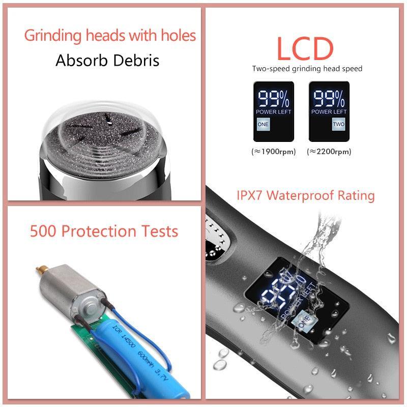 Electric Pedicure Foot Grinder File Callus Remover USB Rechargeable - VirtuousWares:Global