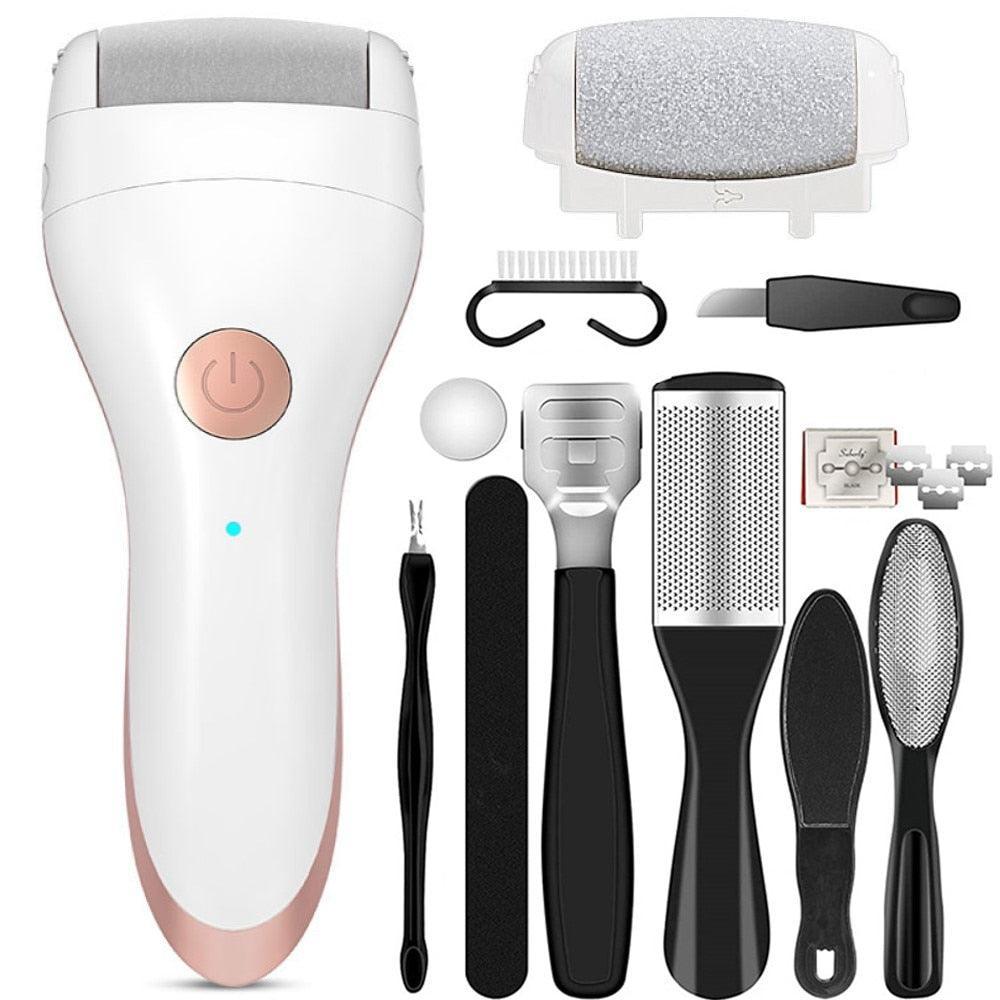 Electric Pedicure Hard Skin Remover Foot Care Rechargeable Callus - VirtuousWares:Global